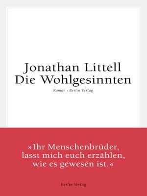 cover image of Die Wohlgesinnten